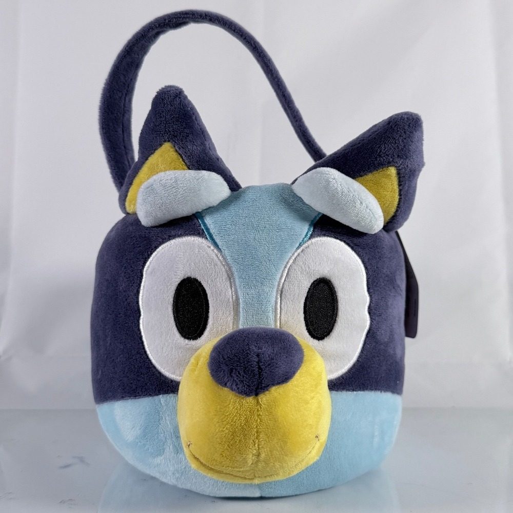 Bluey Plush Basket Easter Birthday Gift Halloween Trick or Treat Bucket New